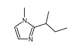 1-Methyl-2-(1-methylpropyl)-1H-imidazole Structure