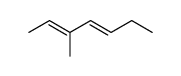 (2E,4E)-3-methyl-hepta-2,4-diene结构式