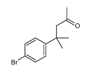 4-(4-bromophenyl)-4-methylpentan-2-one Structure