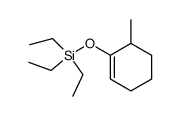 triethyl((6-methylcyclohex-1-en-1-yl)oxy)silane Structure
