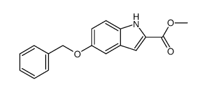 5-(苄氧基)-1H-吲哚-2-羧酸甲酯结构式