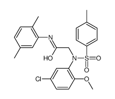 2-(5-chloro-2-methoxy-N-(4-methylphenyl)sulfonylanilino)-N-(2,5-dimethylphenyl)acetamide Structure