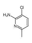 3-氯-6-甲基吡啶-2-胺结构式
