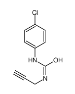 1-(p-Chlorophenyl)-3-(2-propynyl)urea结构式