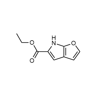 6H-呋喃[2,3-b]吡咯-5-甲酸乙酯结构式