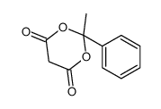 2-methyl-2-phenyl-1,3-dioxane-4,6-dione结构式