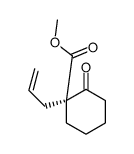 methyl (1S)-2-oxo-1-prop-2-enylcyclohexane-1-carboxylate Structure