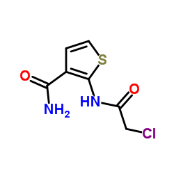 2-[(CHLOROACETYL)AMINO]THIOPHENE-3-CARBOXAMIDE Structure