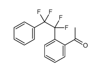 1-[2-(1,1,2,2-tetrafluoro-2-phenylethyl)phenyl]ethanone结构式