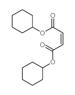 2-Butenedioic acid (Z)-, bis(cyclohexyl) ester结构式