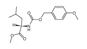 N-p-methoxybenzyloxycarbonyl-L-leucine methyl ester Structure
