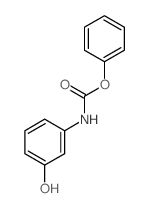 Carbamic acid,(3-hydroxyphenyl)-, phenyl ester (9CI) Structure