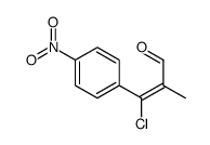 3-chloro-2-methyl-3-(4-nitrophenyl)prop-2-enal Structure