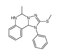 5-methyl-2-methylsulfanyl-1-phenyl-1,5,6,10b-tetrahydro-[1,2,4]triazolo[1,5-c]quinazoline Structure