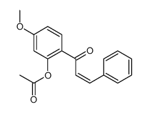 [5-methoxy-2-(3-phenylprop-2-enoyl)phenyl] acetate结构式