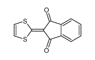 2-(1,3-dithiol-2-ylidene)indene-1,3-dione结构式