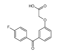 2-[3-(4-fluorobenzoyl)phenoxy]acetic acid结构式