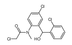 5-Chlor-2-methylchloracetamido-2'-chlorbenzhydrol Structure
