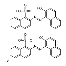 strontium 2-[(2-hydroxy-1-naphthyl)azo]naphthalenesulphonate(1:2)结构式