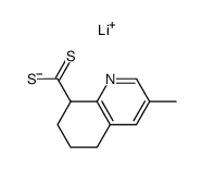 lithium salt of 3-methyl-5,6,7,8-tetrahydroquinoline-8-dithiocarboxylic acid Structure
