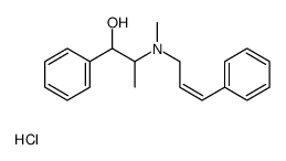 (2E)-N-(1-Hydroxy-1-phenyl-2-propanyl)-N-methyl-3-phenyl-2-propen -1-aminium chloride Structure