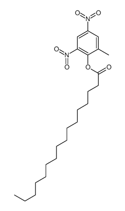 Palmitic acid 2-methyl-4,6-dinitrophenyl ester Structure