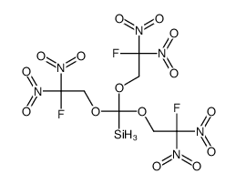 tris(2-fluoro-2,2-dinitroethoxy)methylsilane Structure
