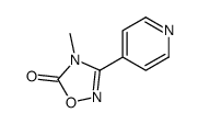 4-methyl-3-pyridin-4-yl-1,2,4-oxadiazol-5-one结构式