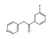1-(3-fluorophenyl)-2-pyridin-4-ylethanone结构式