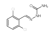 [(2,6-dichlorophenyl)methylideneamino]urea Structure