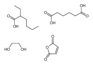 ethane-1,2-diol,2-ethylhexanoic acid,furan-2,5-dione,hexanedioic acid Structure