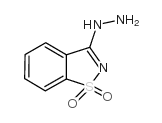 3-肼基-1,2-苯并异噻唑 1,1-二氧化物结构式