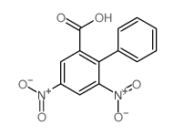 [1,1'-Biphenyl]-2-carboxylicacid, 4,6-dinitro-结构式