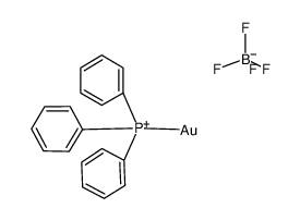 Au(Ph3P)+BF4-结构式