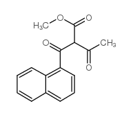 2-(萘-1-羰基)-3-氧丁酸甲酯结构式