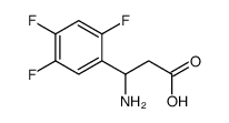 3-氨基-3-(2,4,5-三氟苯基)-丙酸结构式