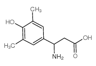 3-氨基-3-(4-羟基-3,5-二甲基苯基)-丙酸结构式