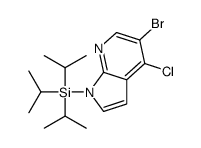 (5-bromo-4-chloropyrrolo[2,3-b]pyridin-1-yl)-tri(propan-2-yl)silane Structure
