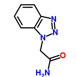 2-(苯并三氮唑-1-基)乙酰胺结构式