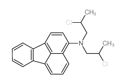 N,N-bis(2-chloropropyl)fluoranthen-3-amine Structure