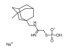 sodium,[2-amino-2-[(3-methyl-1-adamantyl)methylimino]ethyl]sulfanyl-hydroxyphosphinate Structure