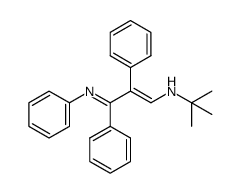 N-(tert-butyl)-2,3-diphenyl-3-(phenylimino)prop-1-en-1-amine结构式