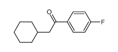 2-cyclohexyl-1-(4-fluorophenyl)ethanone Structure