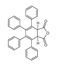 3,4,5,6-tetraphenyl-cyclohexa-3,5-diene-1r,2c-dicarboxylic acid-anhydride结构式