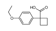 1-(4-乙氧基苯基)环丁烷-1-羧酸结构式
