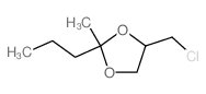 1,3-Dioxolane,4-(chloromethyl)-2-methyl-2-propyl-结构式