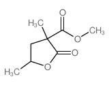 methyl 3,5-dimethyl-2-oxo-oxolane-3-carboxylate结构式