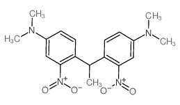 4-[1-(4-dimethylamino-2-nitro-phenyl)ethyl]-N,N-dimethyl-3-nitro-aniline结构式