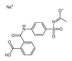 sodium,2-[[4-(acetylsulfamoyl)phenyl]carbamoyl]benzoate结构式