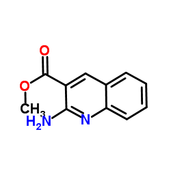 2-氨基喹啉-3-羧酸甲酯结构式